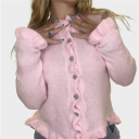 cardigan con arricciature france